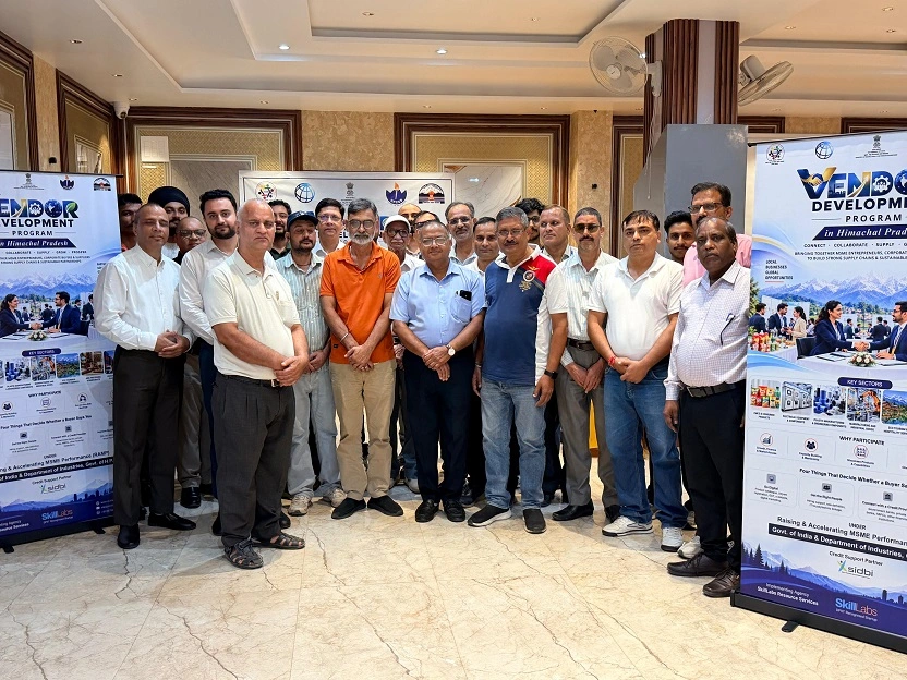 MSME participants at the Vendor Development Programme organised under the RAMP Scheme in Nalagarh, Himachal Pradesh.