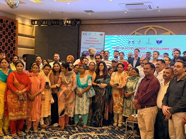 MSMEs and industry representatives participating in the Vendor Development Programme under the RAMP Scheme at Una, Himachal Pradesh.